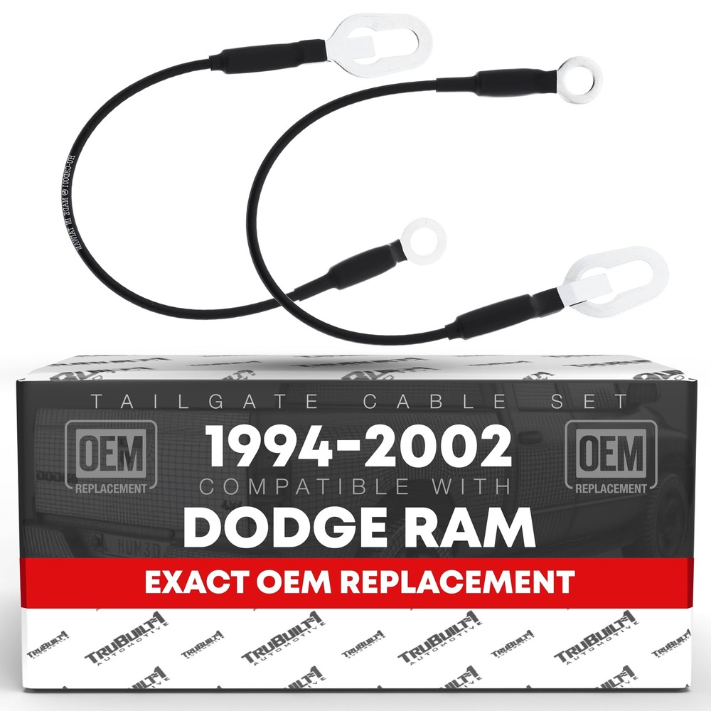 Tailgate Support Cable, Left & Right for Dodge Ram 1500, Ram 2500, Ram 3500.
