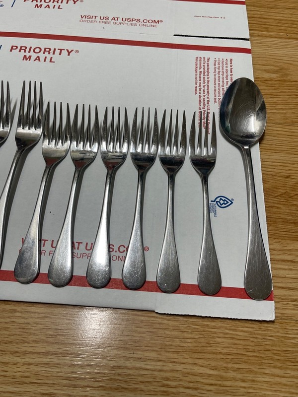 POTTERY BARN PBN7 STAINLESS Flatware Set of 19 Pieces gallery