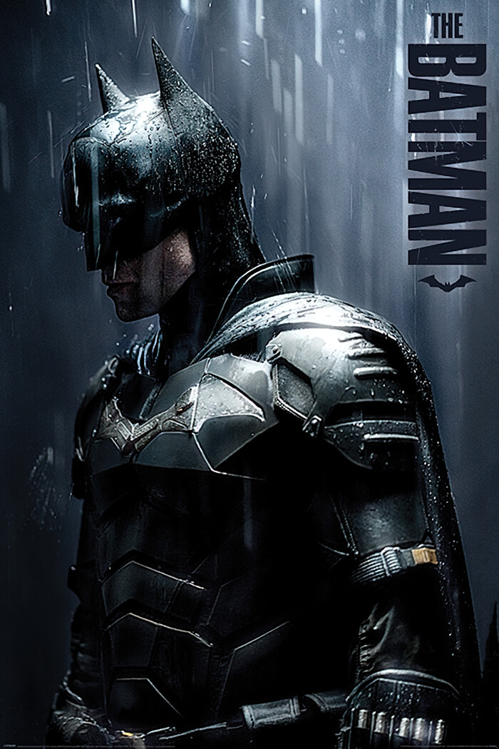 The Batman - Movie Poster (Profile Blue - Rainfall) (Size: 24" x 36") gallery