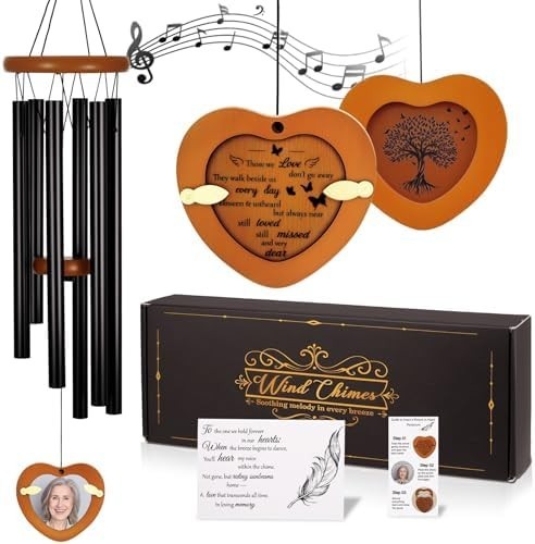 32 Inch Personalized Memorial Wind Chimes Sympathy Gifts for Loss of Loved One gallery