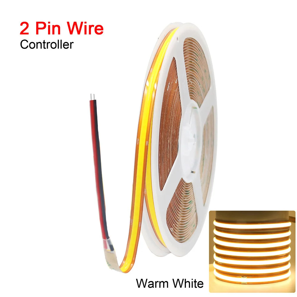 COB LED Strip Light Free Cut 12V 24V Flexible Tape 528LEDs/M Linear Lighting gallery