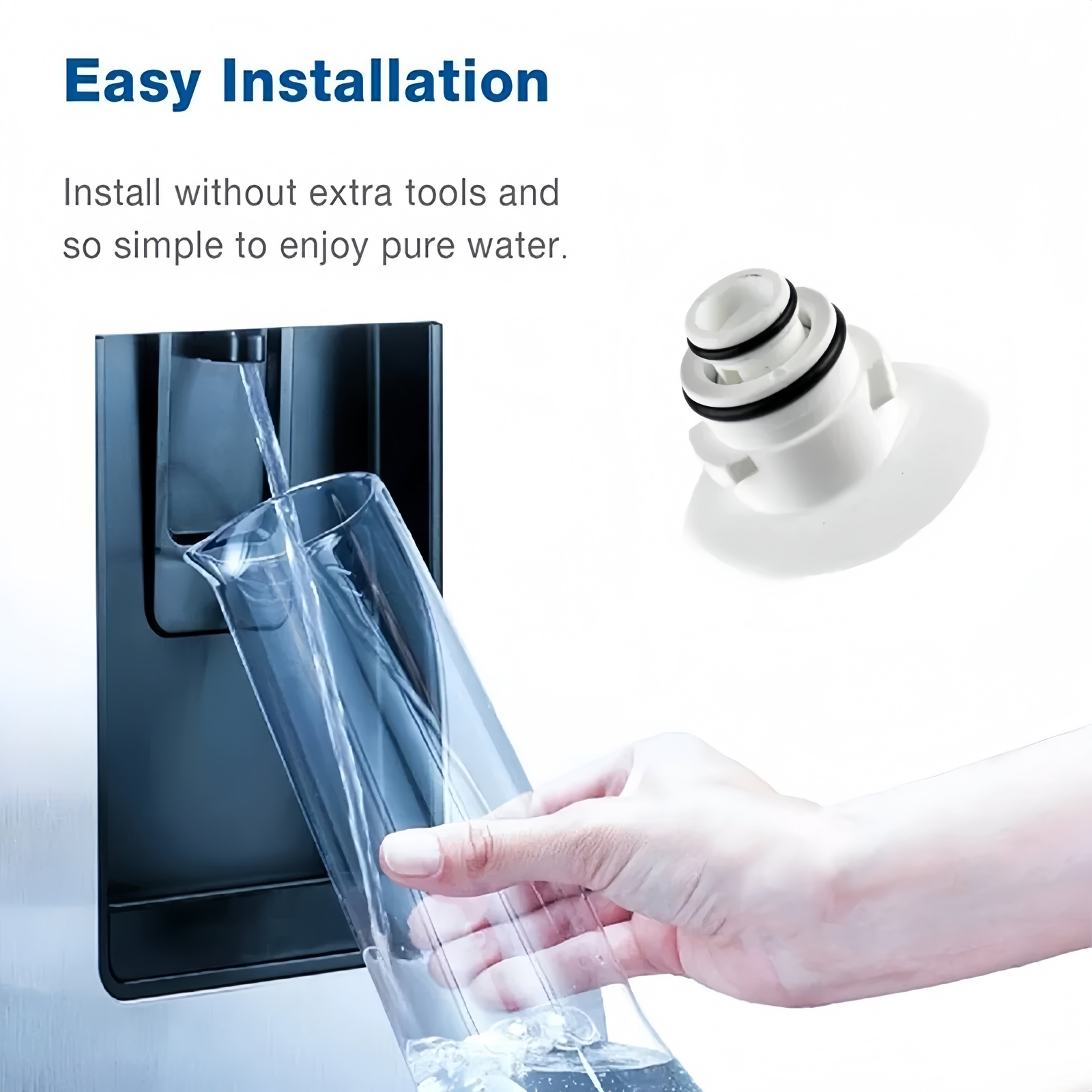 1 PACK Bosch Ultra Clarity Pro BORPLFTR50 Water Filter White #WFS200MF/WFS210MF gallery
