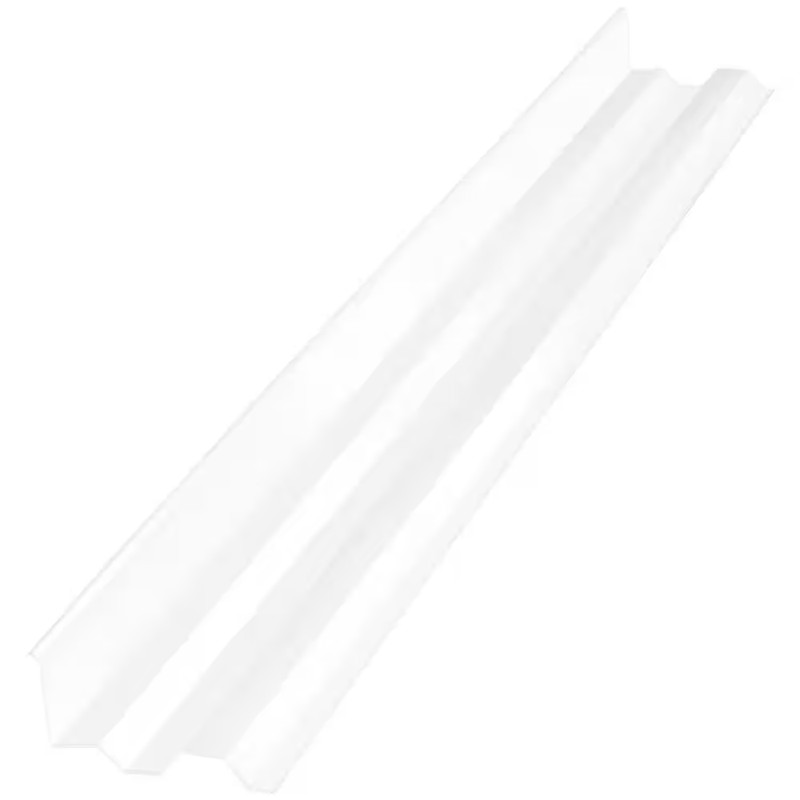 4 Ft. Polycarbonate Side Ridge Flashing in Clear gallery
