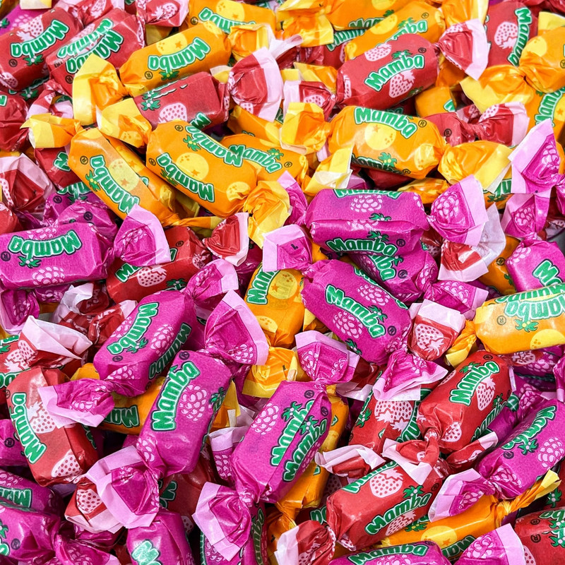 Mamba Fruit Chews Assorted, 5 Fruit Flavors Mix, Bulk Chewy Candy (4 Pounds) gallery