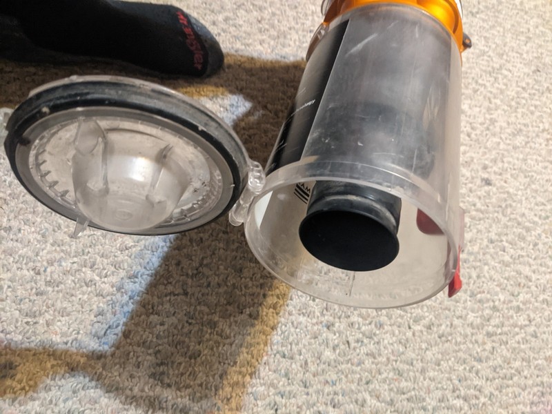 Dyson DC24 Multi Floor Vacuum Orange Cyclone Canister Dirt Dust Bin FREE SHIP gallery