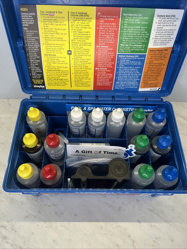 Taylor Complete Pool & Spa Test Kit - High Range K-2005C 2 oz Reagents gallery