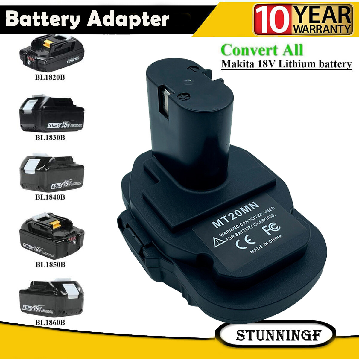 Battery Adapter Converter For Makita Li-Ion Battery 18V To Ni-Cd Ni-Mh Battery gallery