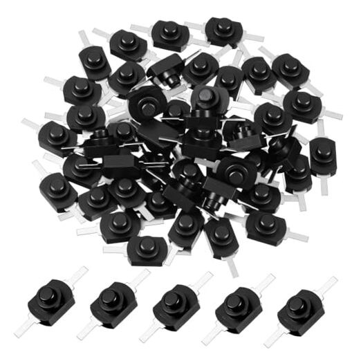 50 PCS Latching Push Button Switch On Off Self-Lock Push Button Mini Micro gallery