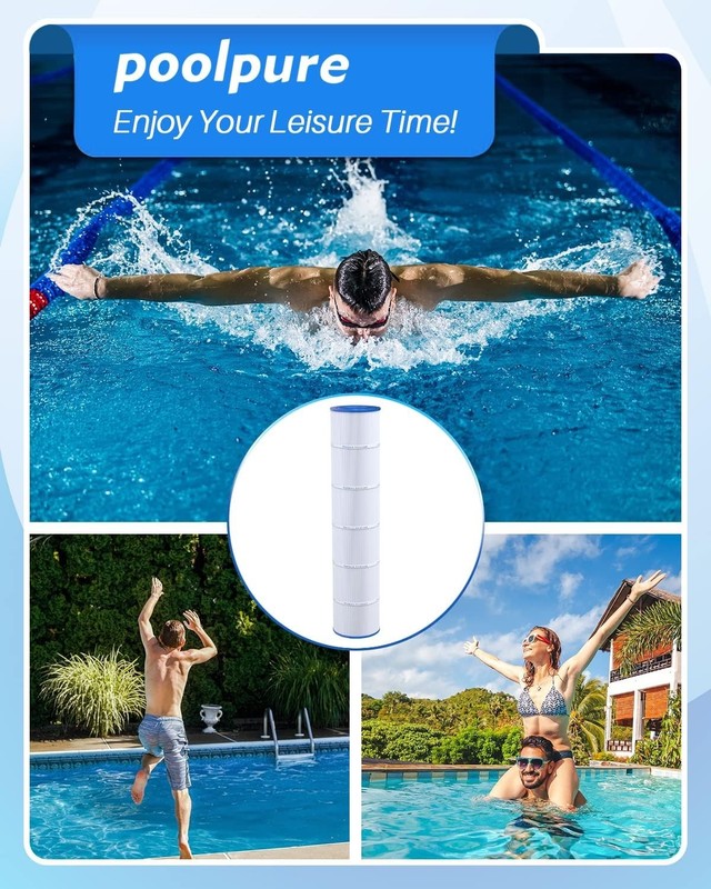 4 Pack- Poolpure PLFPCC130 Pool Filter Replaces Pentair CCP520, R173578, PCC130 gallery