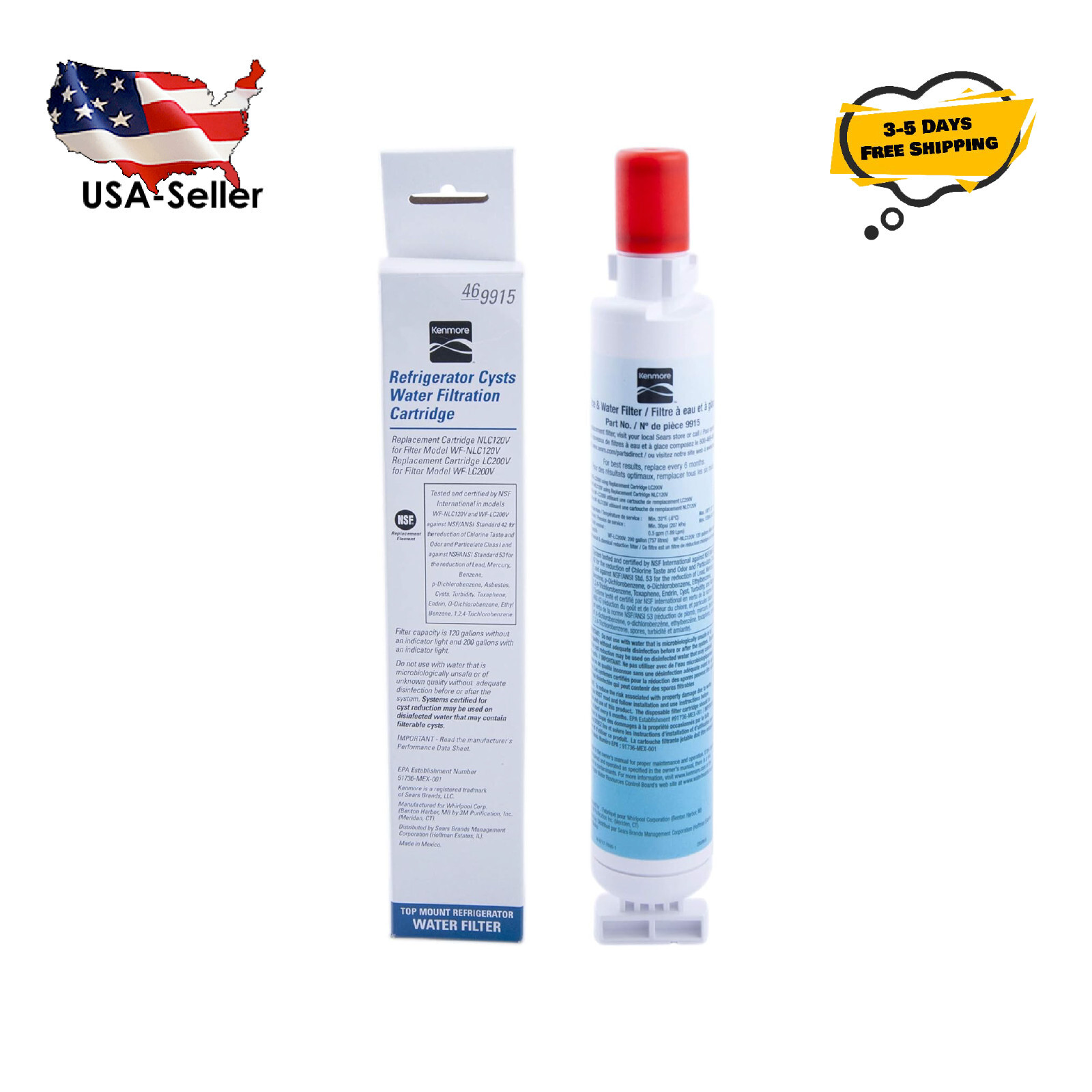 Kenmore 9915 Base Grille Refrigerator Water Filter 46-9915 469915 gallery