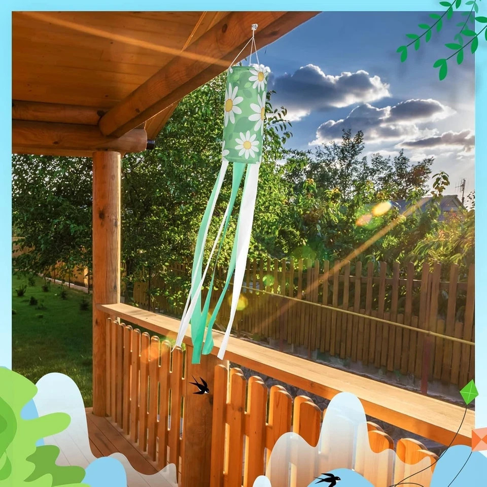 4 Pack Seasonal Windsock Spring Summer Fall Winter Outdoor Heavy Duty Hanging De gallery