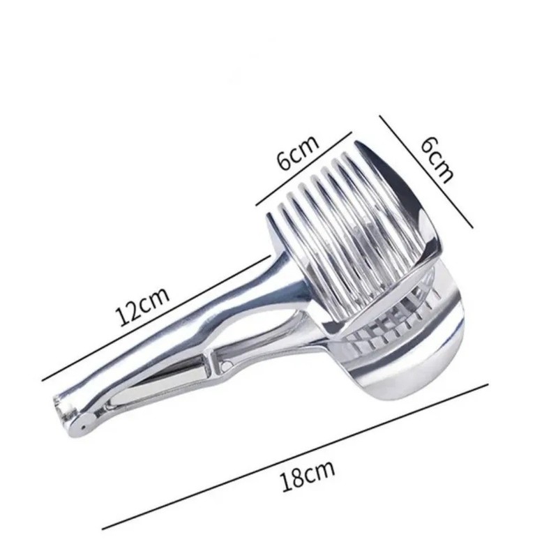 Handheld Fruit & Vegetable Slicer – Orange, Lemon, Tomato & Onion Cutter gallery