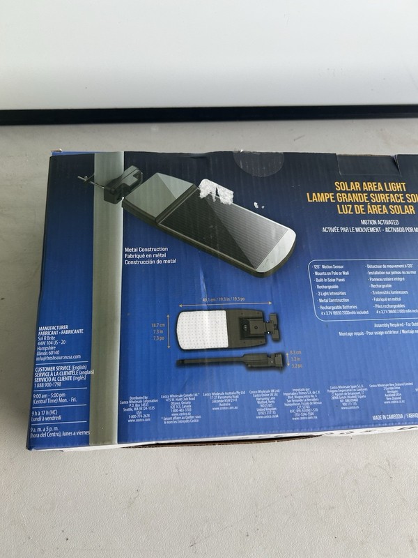 SOL‑R‑BRITE Solar Area Light Motion Activated Yard Driveways Gardens Patio 5000L gallery