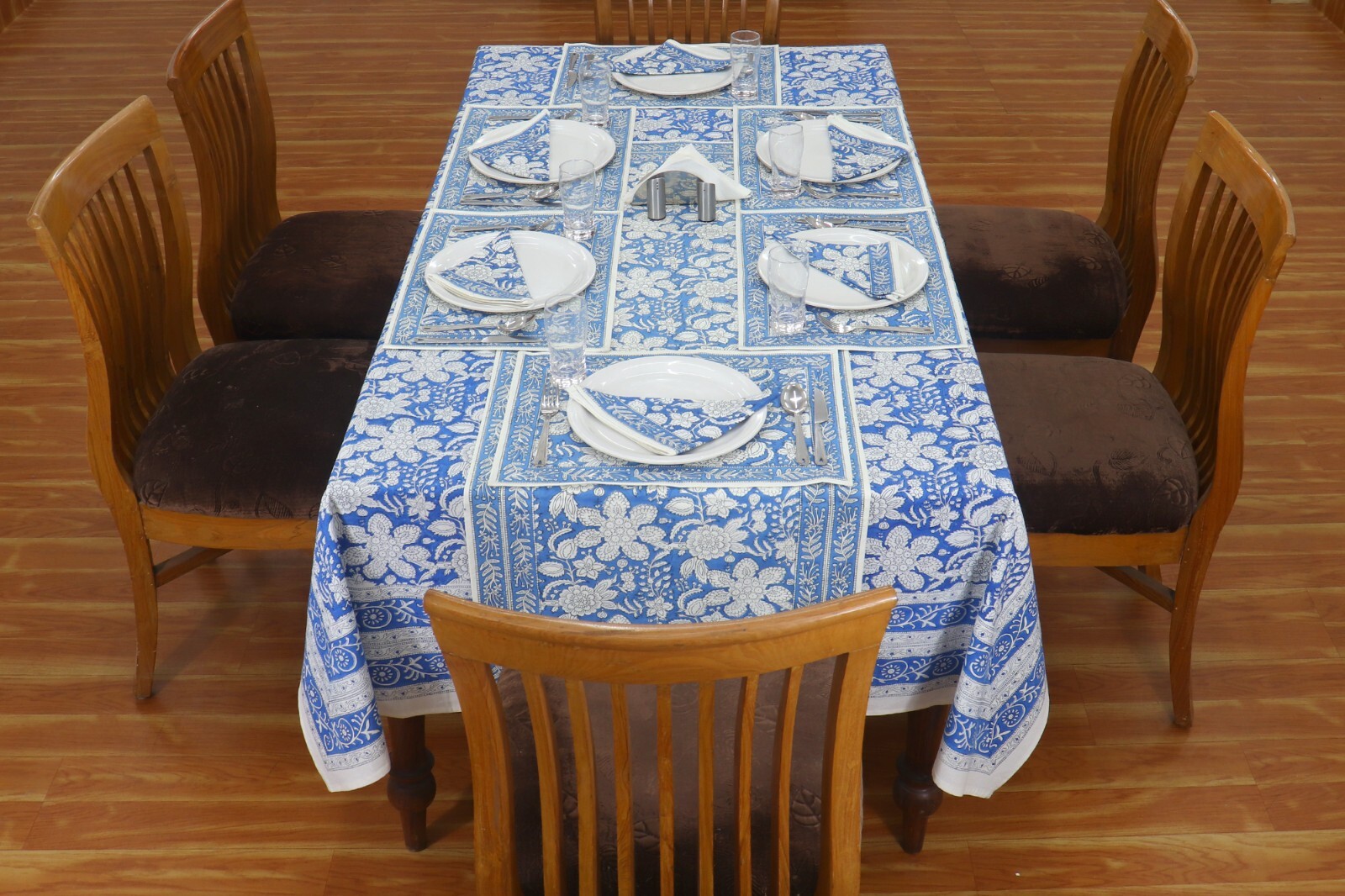 Floral Table Cover, Hand Block Prints Table Cloths, Indian Cotton Tablecloths gallery