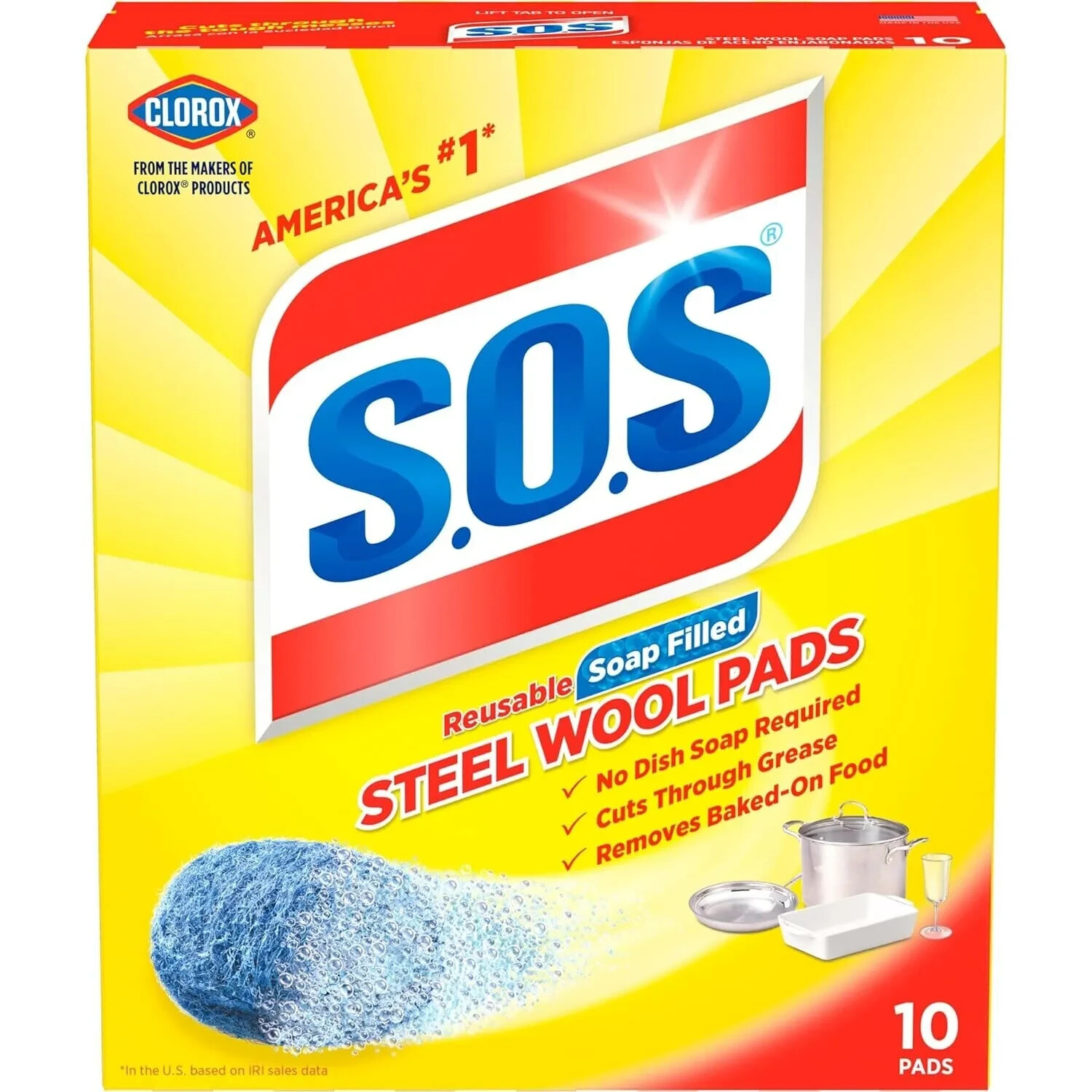 S.O.S Steel Wool Soap Pads - 10 ct gallery