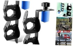 UTV Tool Holder Bed Mount with Rotatable Rubber Clip Compatible with Polaris