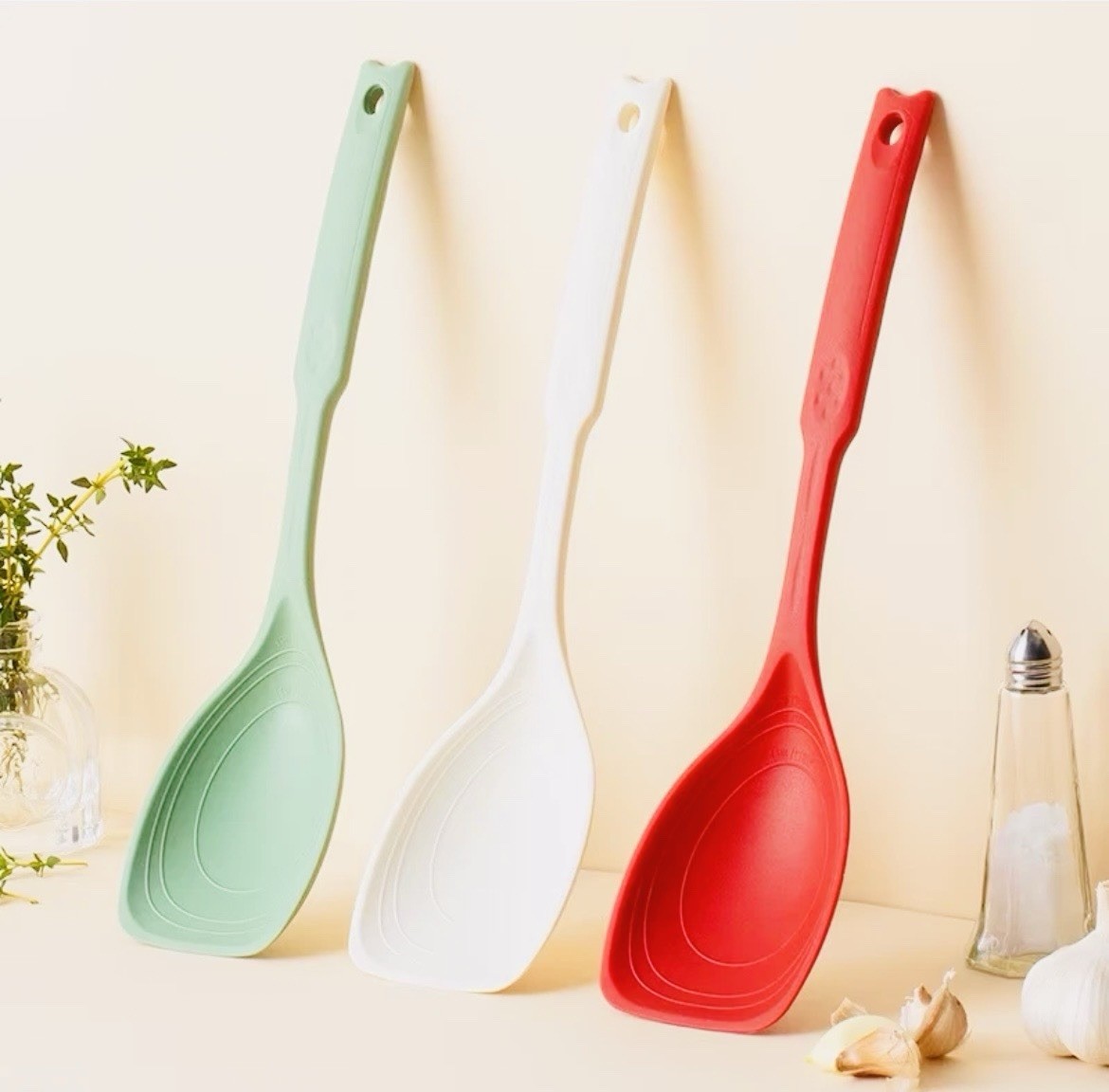 Two-In-One Silicone Spatula and Spoon High-Temperature Resistant and Non-Stick gallery