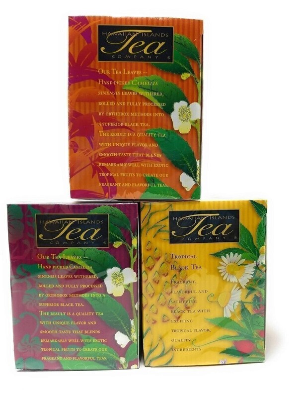 Tropical Tea Gift Set, Mango, Passion Fruit, Pineapple, 60 Tea Bags, 3 Boxes gallery