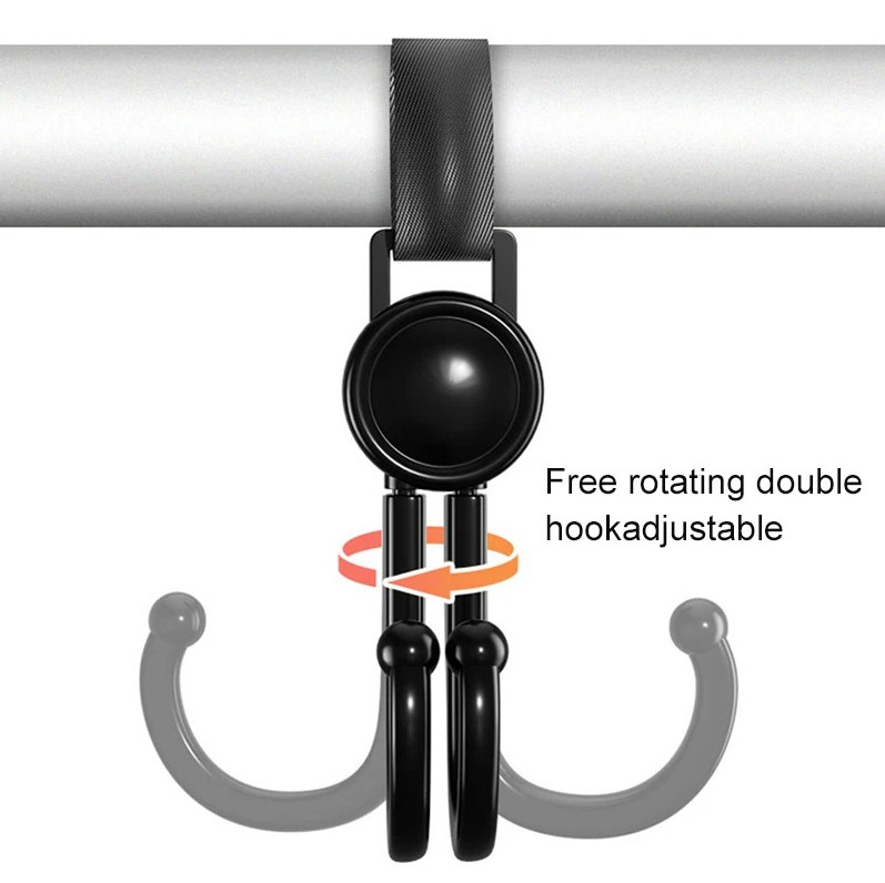 4pcs Universal Car Seat Back Hooks – Interior Hanging Storage Hooks for Bags gallery