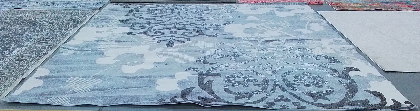 SILVER / IVORY 12'-0" x 12'-0" Flaw in Rug Reduced Price 1172795371 ADR114B-12SQ gallery