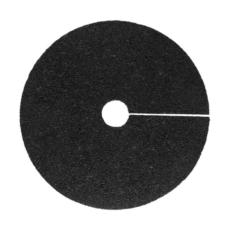 24 in. Black Recycled Rubber Tree Ring (3-Pack) gallery