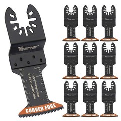 Vearter 10Pack Oscillating Multi-tool Saw Blade High Carbon Steel 44mm for Wood