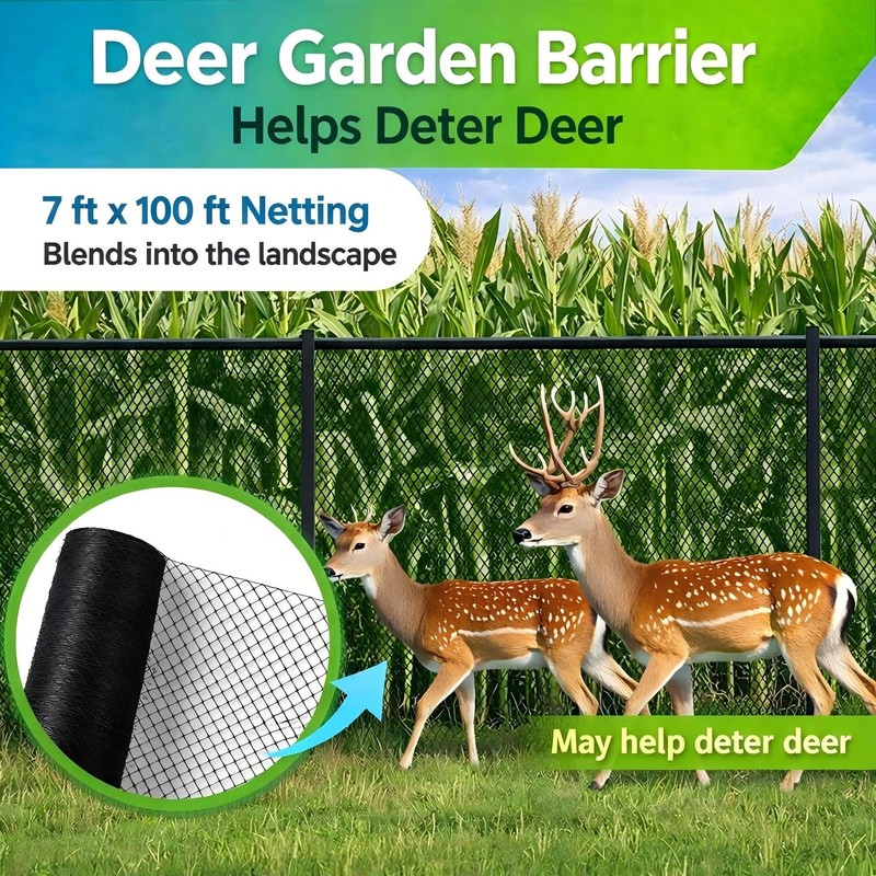 Chicken Coop Netting Overhead Hawk Protection HDPE Mesh 7.5 x 100 ft gallery