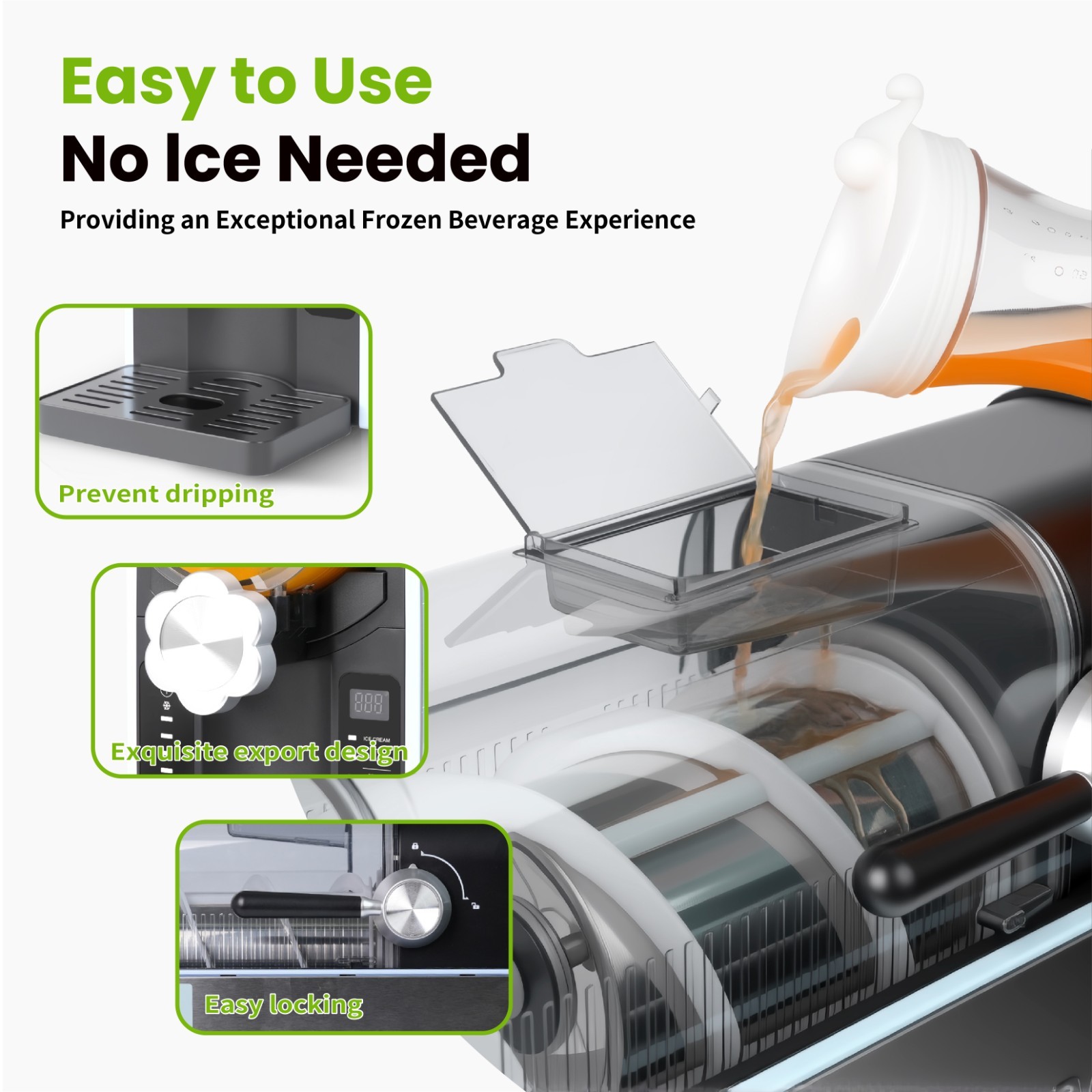 Slushie Machine for Home No Ice Needed, 88 oz Frozen Drink Maker with 6 Preset gallery