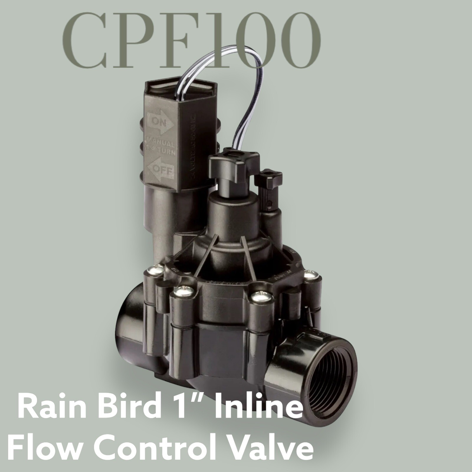 Rainbird 1" In Line Valve Flow Control CPF100 Sprinkler Irrigation 1 in Female gallery