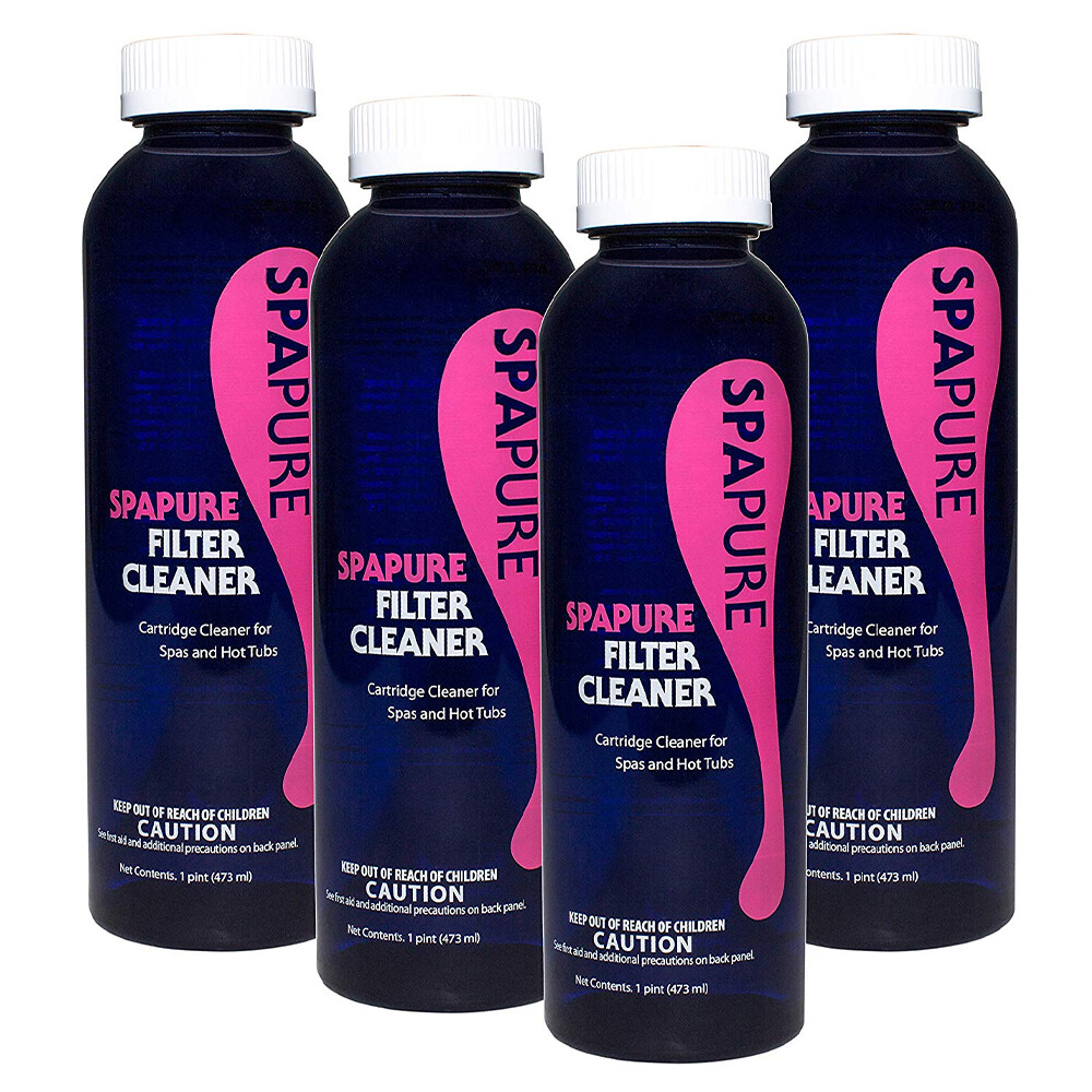 SpaPure Filter Cleaner 4 Pack Improve Filtration & Circulation in Spas & Hot Tub
