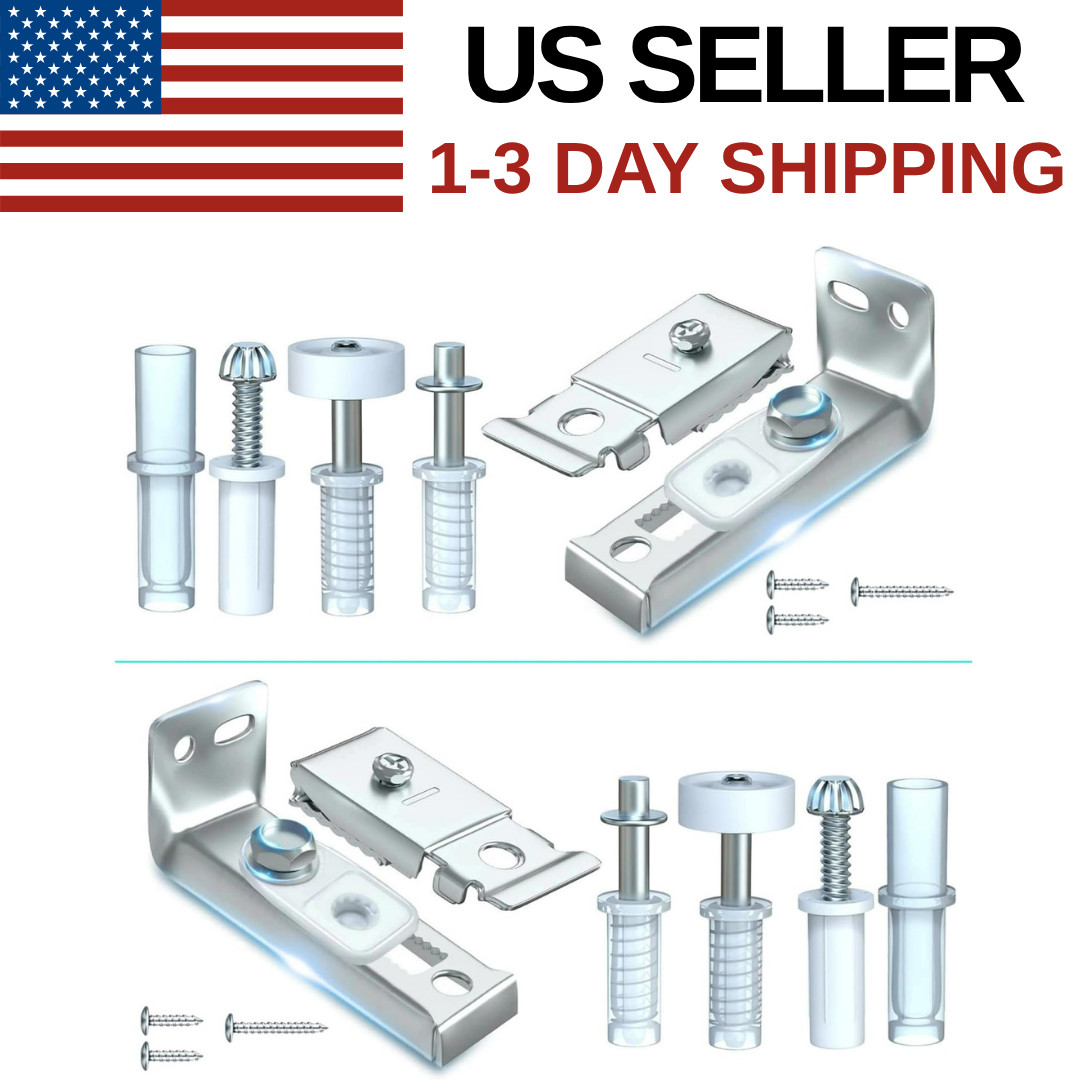 Bifold Door Hardware Repair Kit -Top & Bottom Pivots, Brackets & Guides (1 Pack gallery