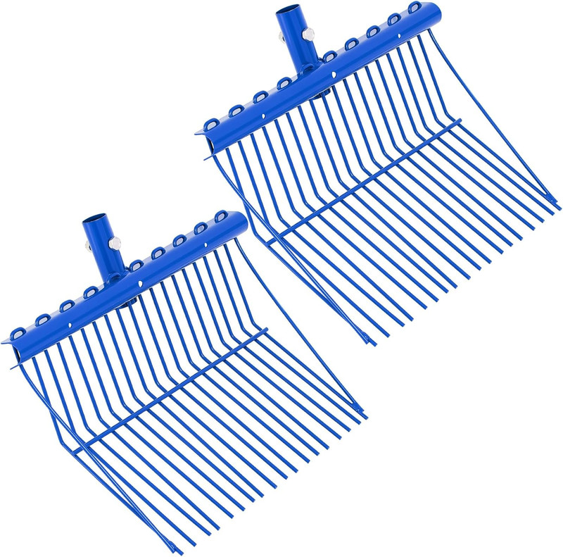 2 Pack Manure Fork Replacement Head Metal Pitchfork Horse Manure Rake Garden Pit gallery
