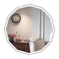 CHLOE Lighting LUMINOSITY Back Lit Dodecagon TouchScreen LED Mirror 3 Color…