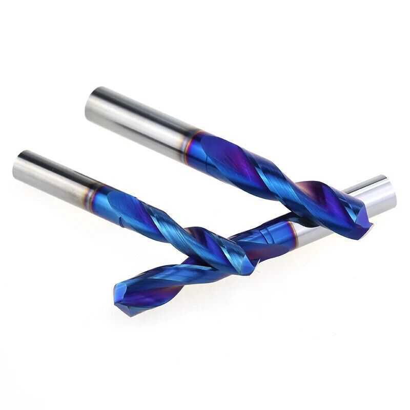 HRC65 Solid Carbide Drill Bit 1mm-13mm 2-Flute Stub Straight Shank Twist gallery