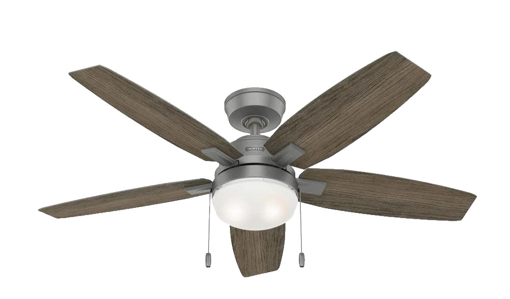 NEW Hunter Antero 52 in. Hunter Express Indoor Matte Silver Ceiling Fan gallery