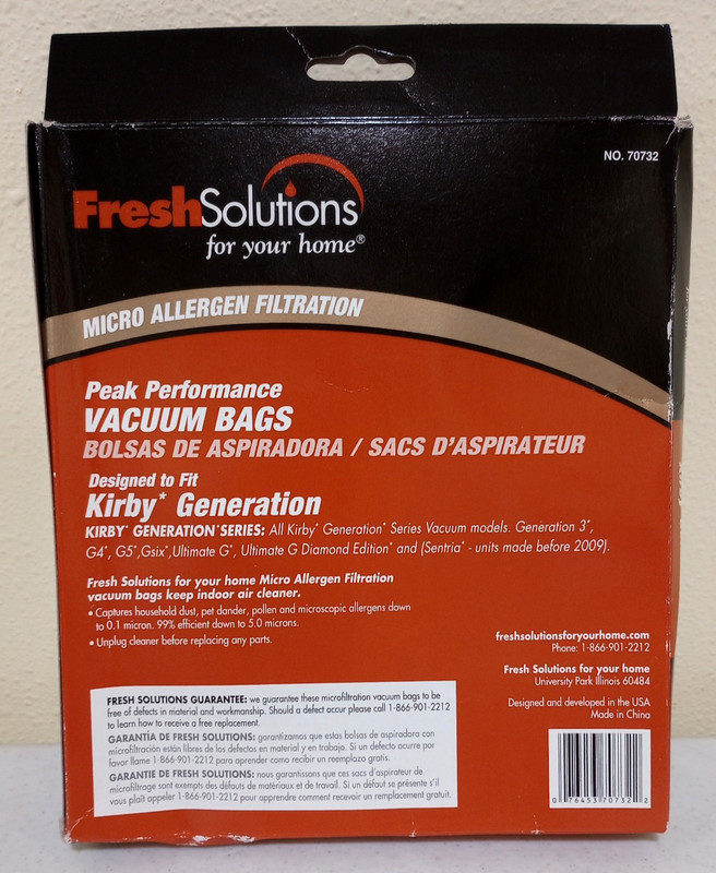 2 Fresh Solutions Peak Performance Filter Vacuum Bags, fits All Kirby Generation gallery