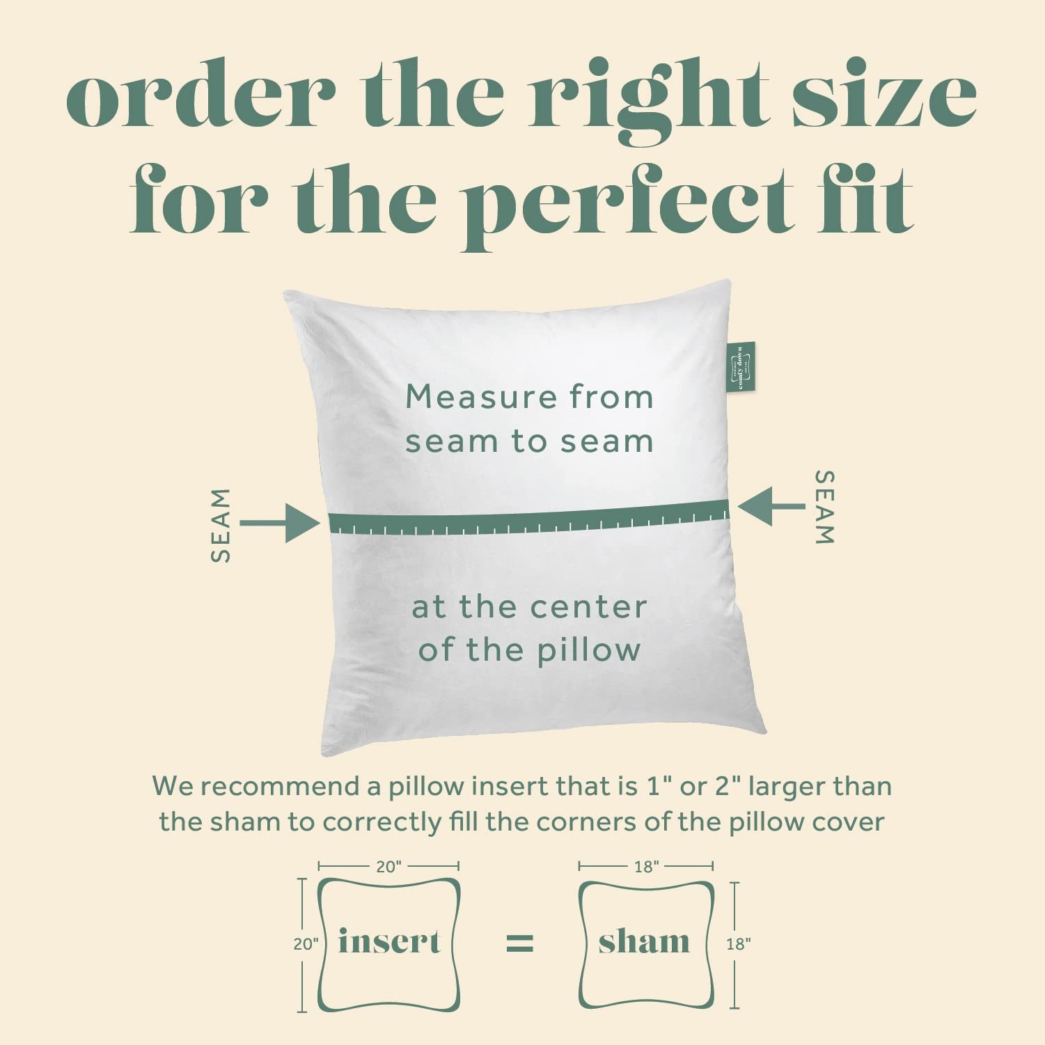 18x18 Throw Pillow Insert, Down & Feather Fill, 100% Cotton Cover, Made in US... gallery