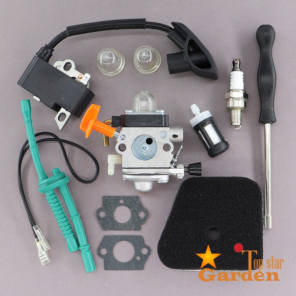 Ignition Coil Carburetor Kit For Stihl FS90R FS110 FS110R FS130 FS130R Trimmer gallery