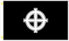 CELTIC CROSS FLAG - BLACK AND WHITE - 3' X 5' PRINTED 100D SPUN POLYESTER gallery