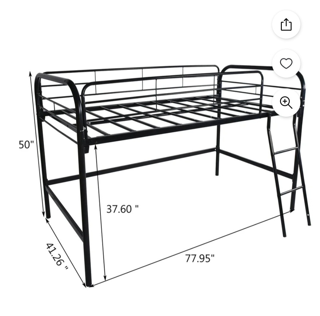 Metal Twin Loft Bed gallery