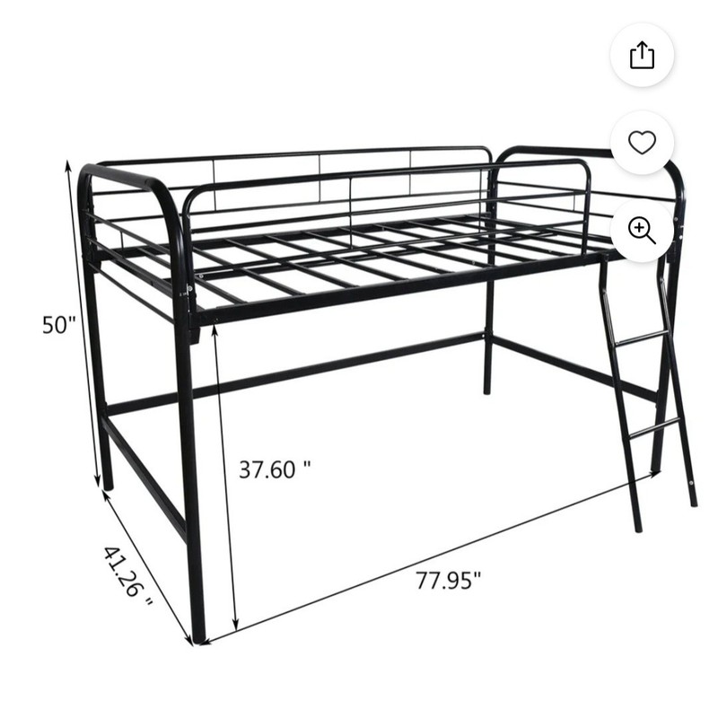 Metal Twin Loft Bed gallery