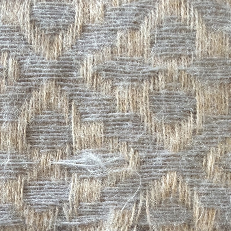 Cashmere Geometric Fringed Rectangular Beige Shawl/Wrap/Scarf . 76”x28” gallery