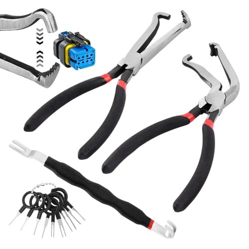 3Pcs Electrical Connector Disconnect Pliers Set, 37960/37980/13120 Spring Black gallery