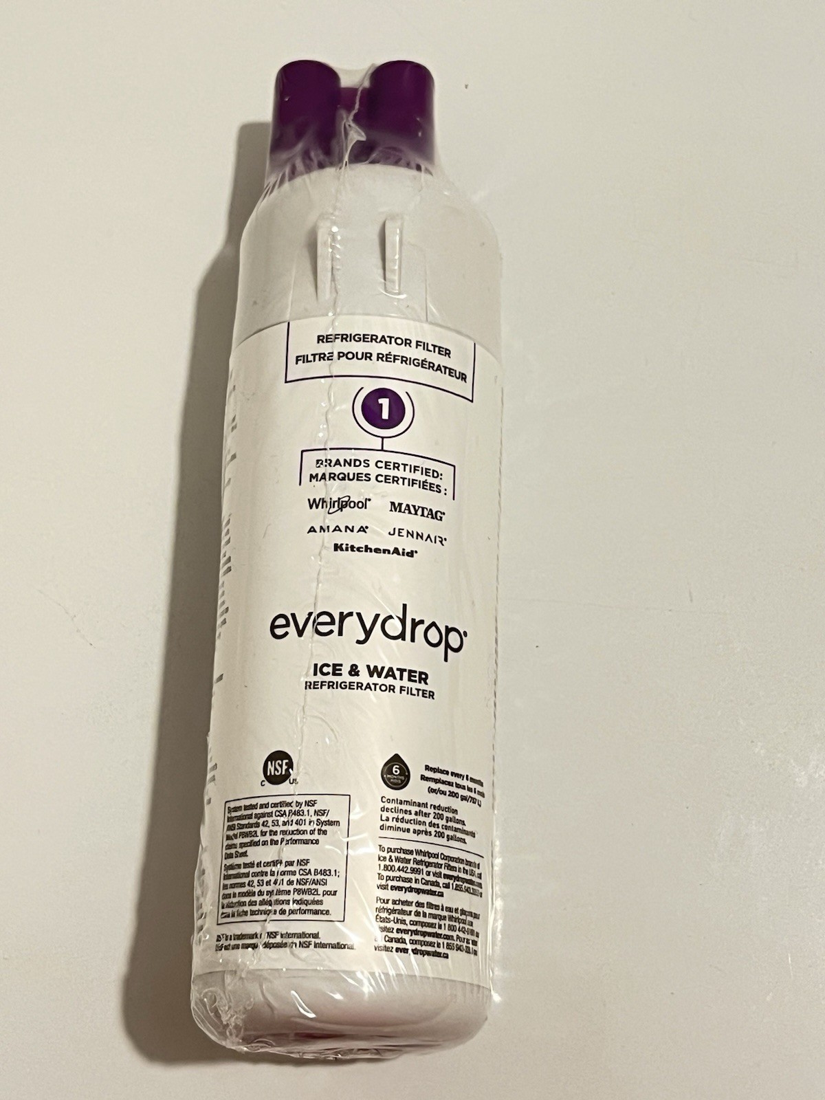 EveryDrop #1 Refrigerator Ice and Water Filter ΕDR1RXD1 P8RFWB2L gallery