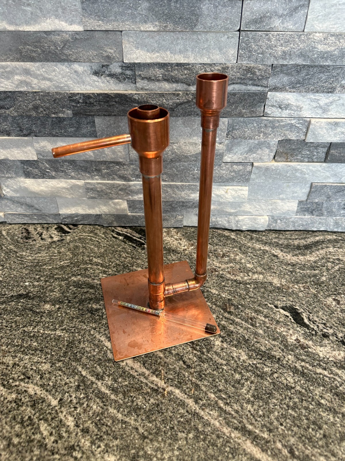 Handcrafted Copper Proofing Parrot Heads for Air Still With Alcohol Hydrometer gallery