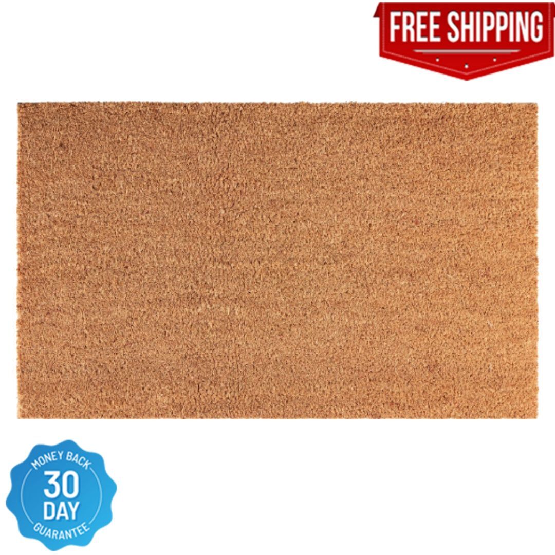 Natural Coir Doormat Door Mat Rubber Doormat Outdoor 18X30 FREE SHIP Mainstays gallery