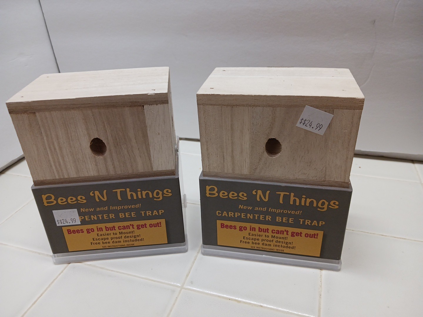 Bees 'N Things Outdoor Carpenter Bee Traps, NEW X 2 -- 2 Traps gallery