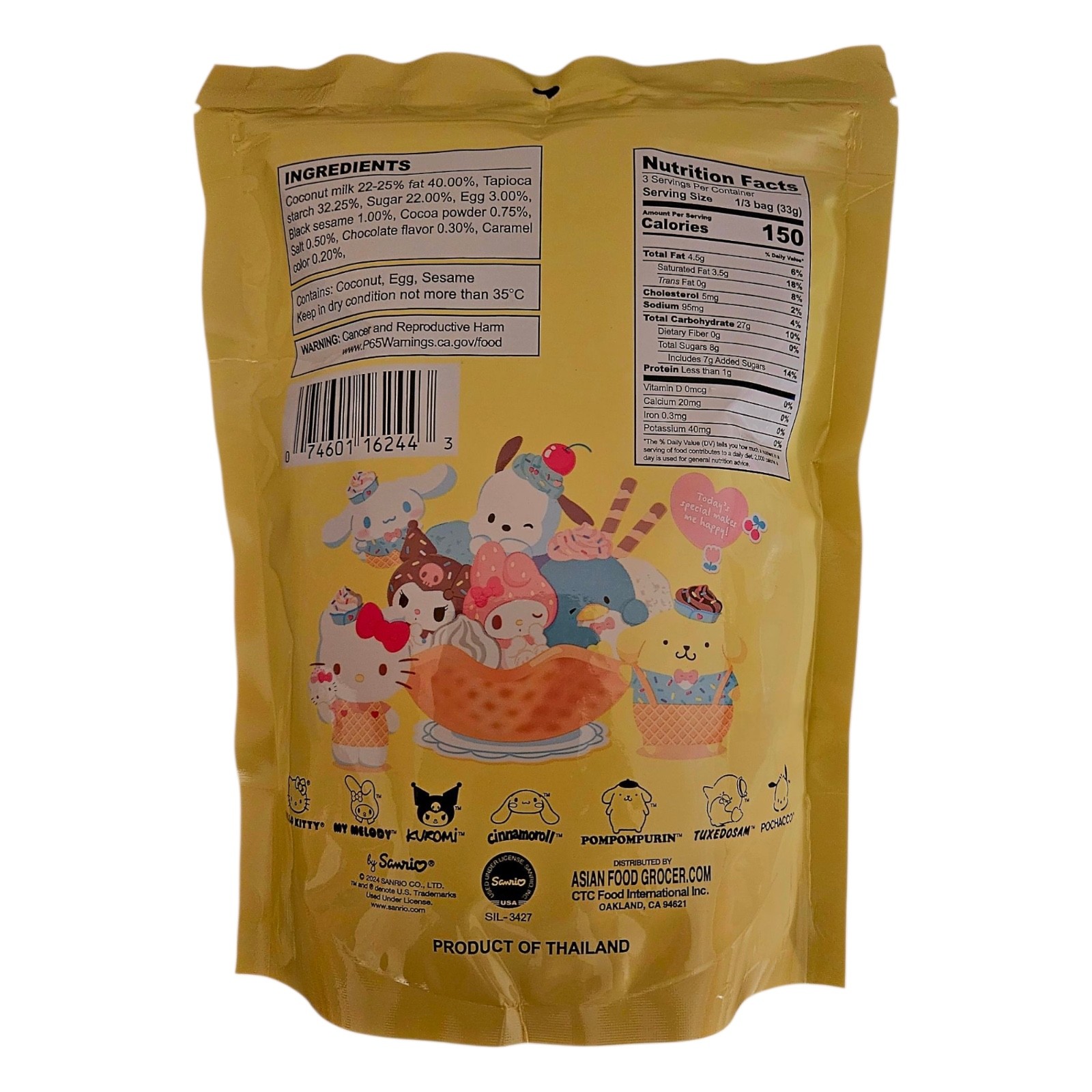 Hello Kitty and Friends Chocolate Wafer Cookie 100g, Gluten Free -Free Shipping! gallery
