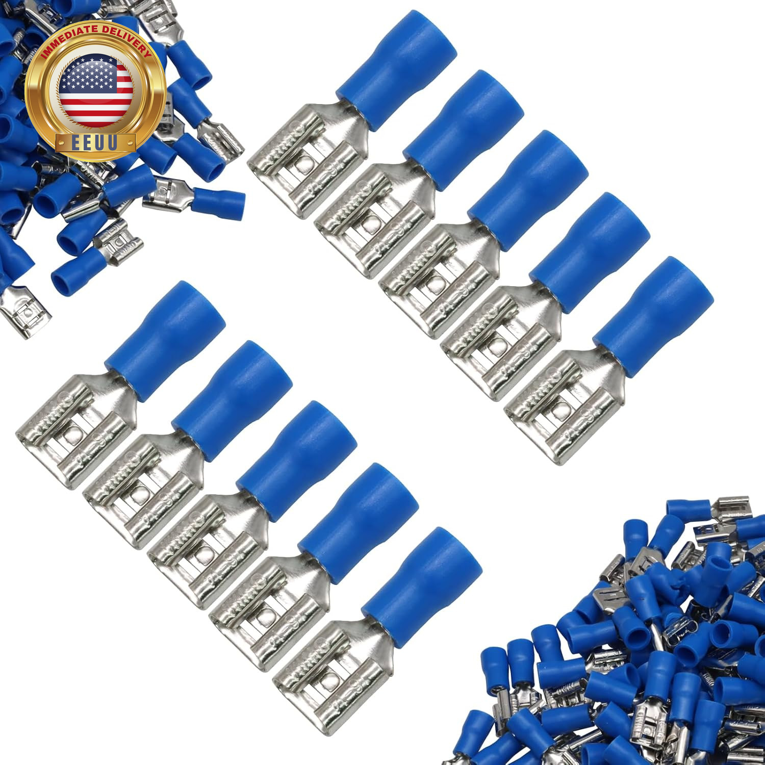 200PCS Quick Disconnects,16-14 Awg-6.3Mm 1/4" Electrical Crimp Terminal,Vinyl In gallery