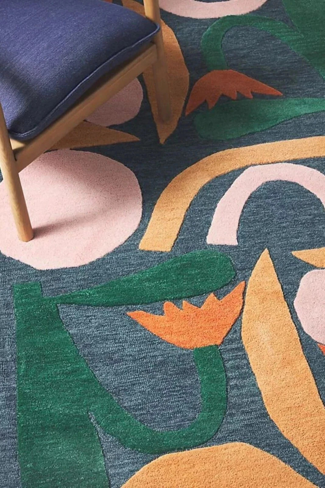 Modern Hand Tufted 100% Wool Handmade Area Rug for Home, Bedroom, Living Carpet gallery
